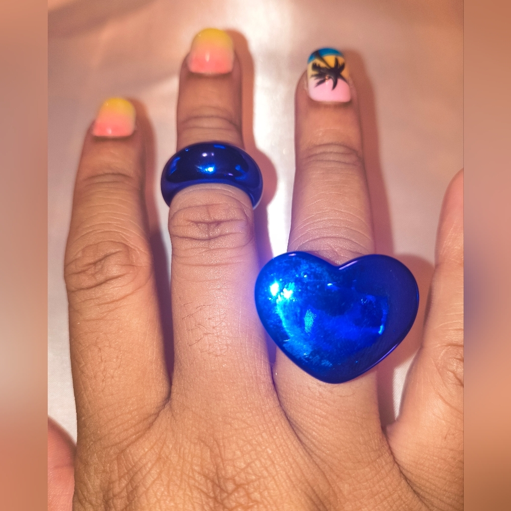 Blue Rings 2pc set